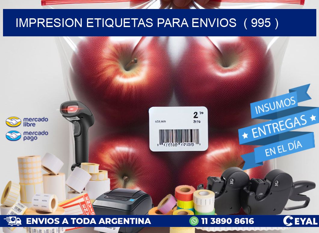 impresion etiquetas para envios ( 995 )