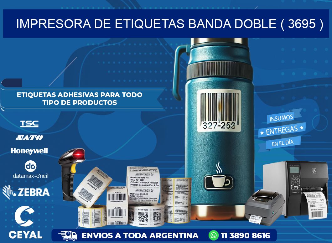 impresora de etiquetas banda doble ( 3695 )