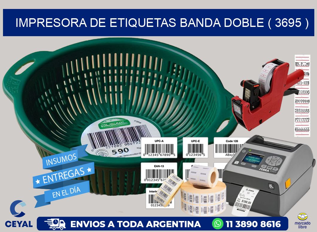 impresora de etiquetas banda doble ( 3695 )