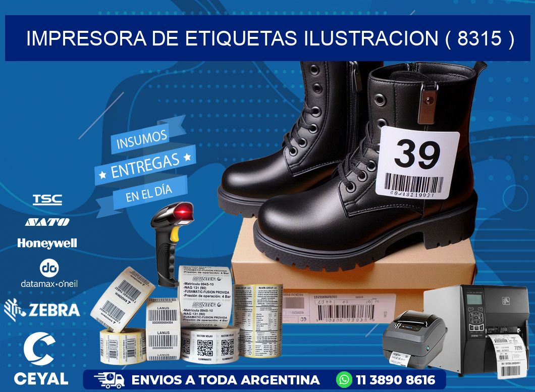 impresora de etiquetas ilustracion ( 8315 )