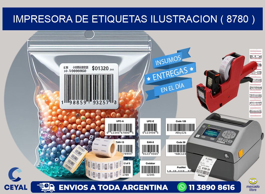 impresora de etiquetas ilustracion ( 8780 )