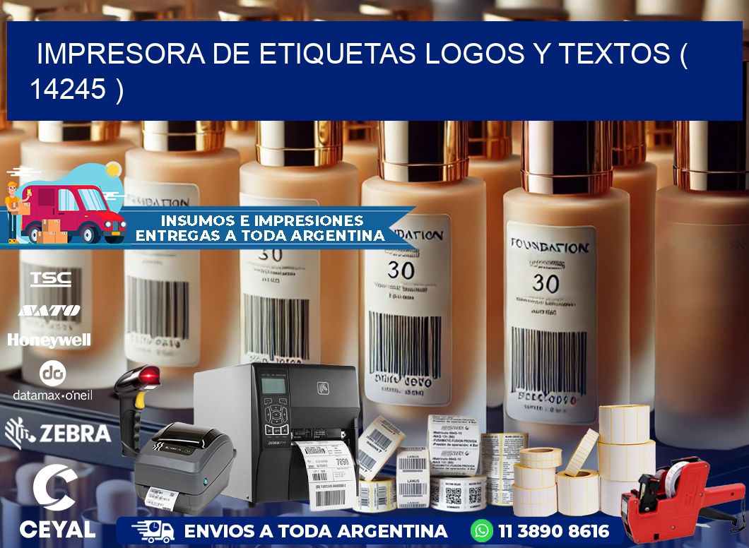 impresora de etiquetas logos y textos ( 14245 )