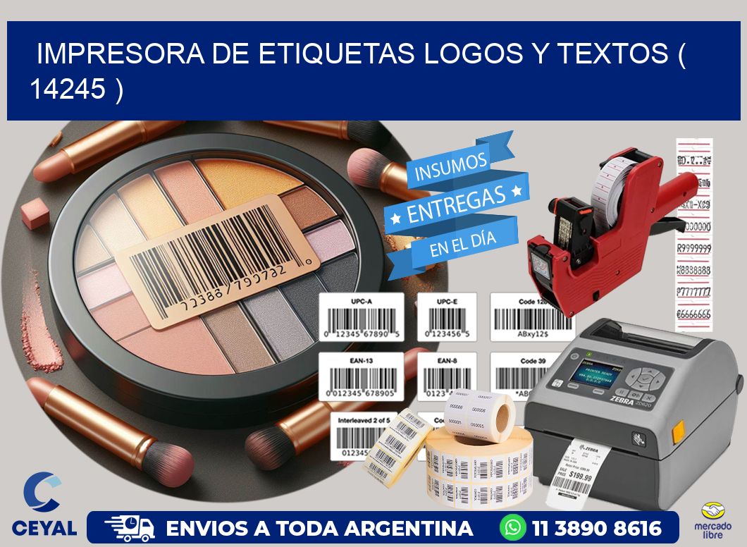 impresora de etiquetas logos y textos ( 14245 )