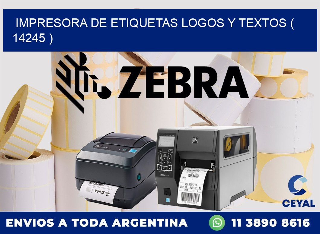 impresora de etiquetas logos y textos ( 14245 )
