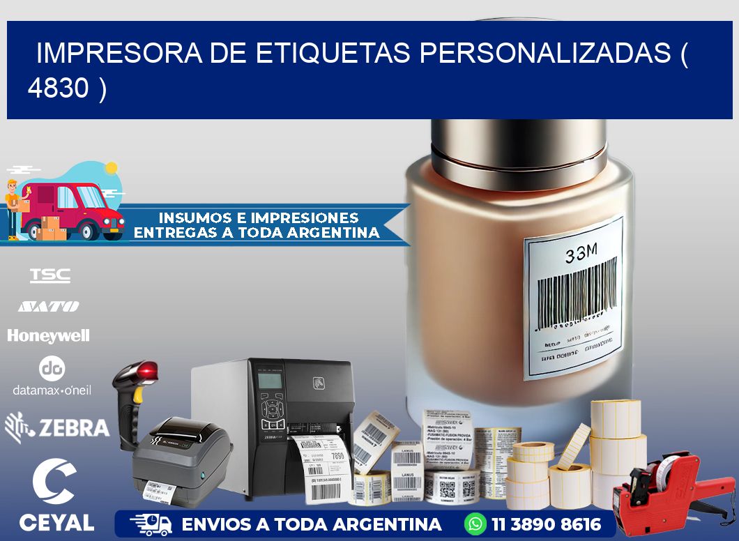 impresora de etiquetas personalizadas ( 4830 )