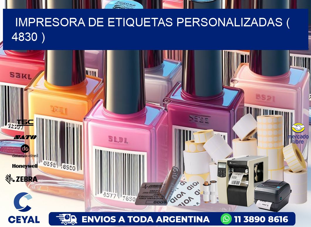 impresora de etiquetas personalizadas ( 4830 )