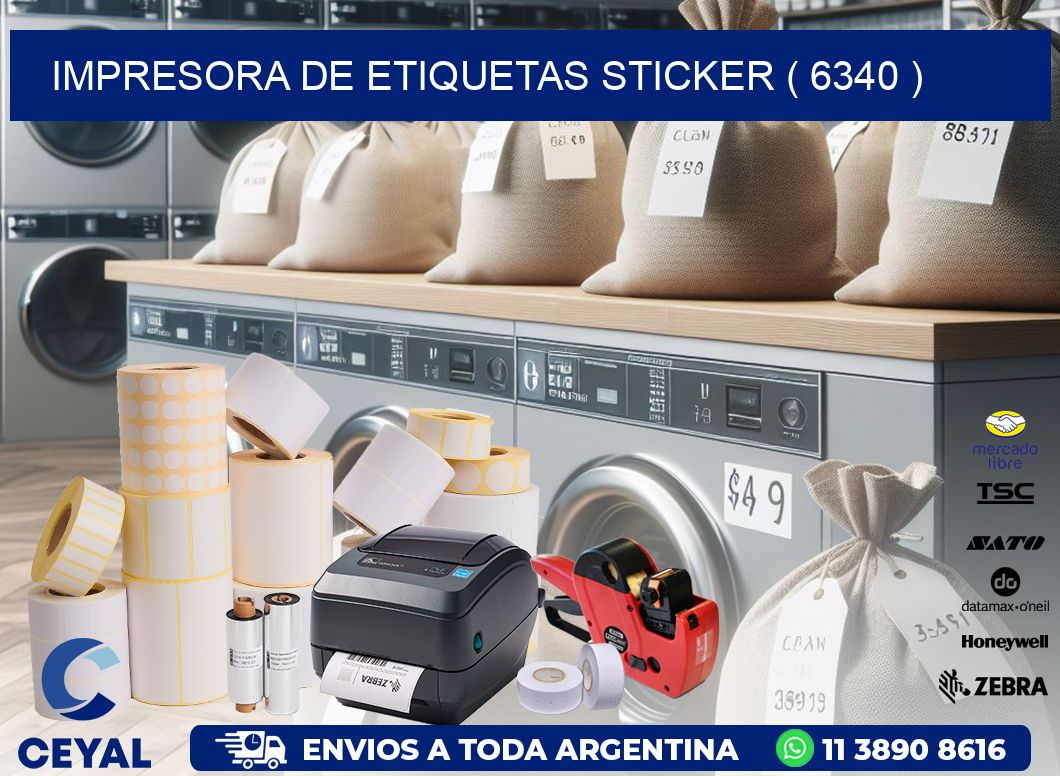 impresora de etiquetas sticker ( 6340 )