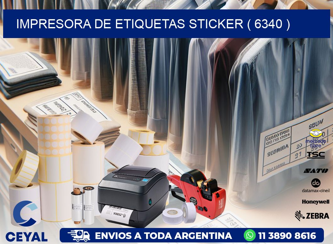 impresora de etiquetas sticker ( 6340 )