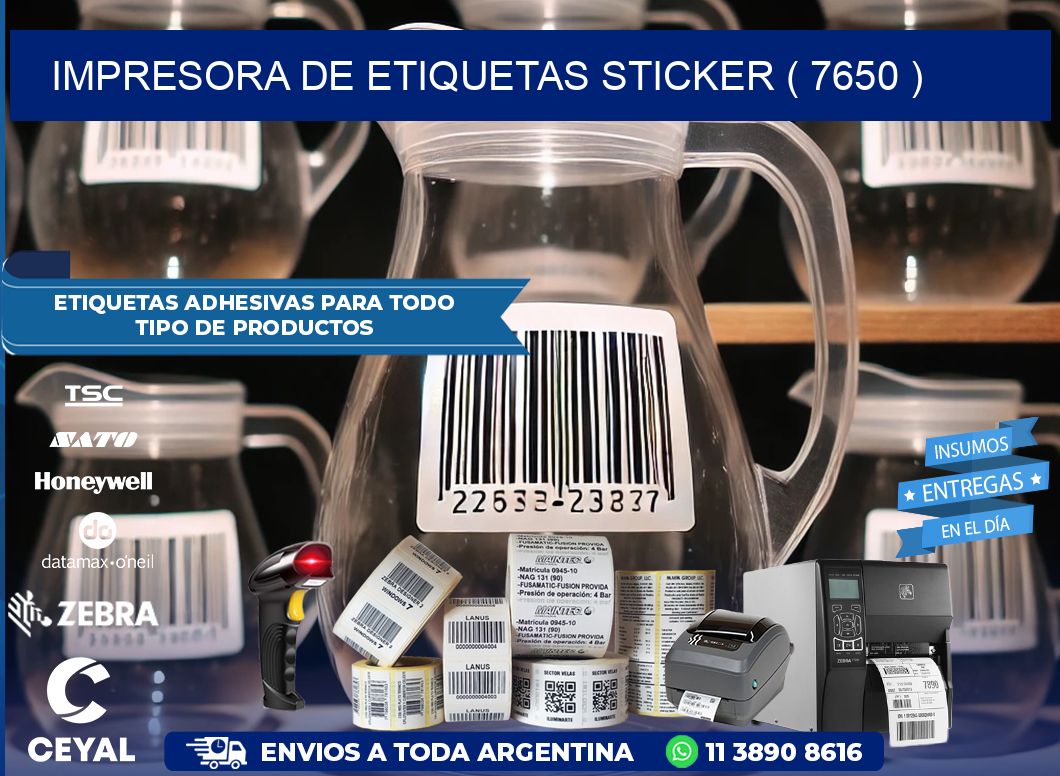 impresora de etiquetas sticker ( 7650 )