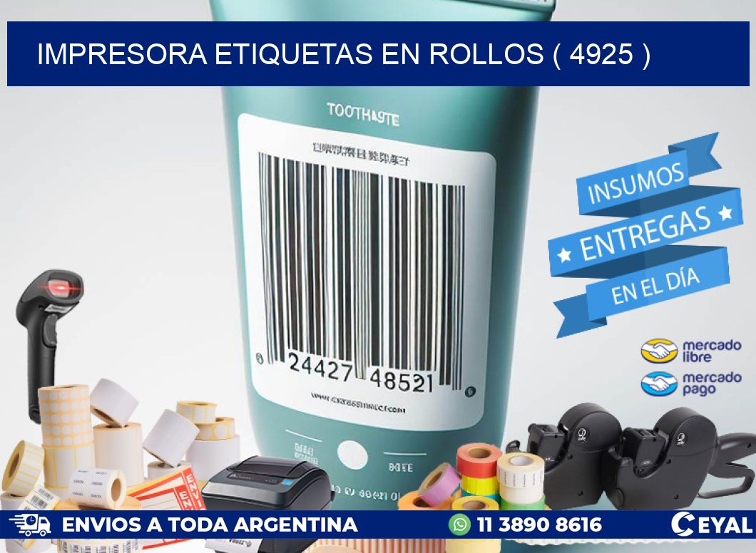 impresora etiquetas en rollos ( 4925 )