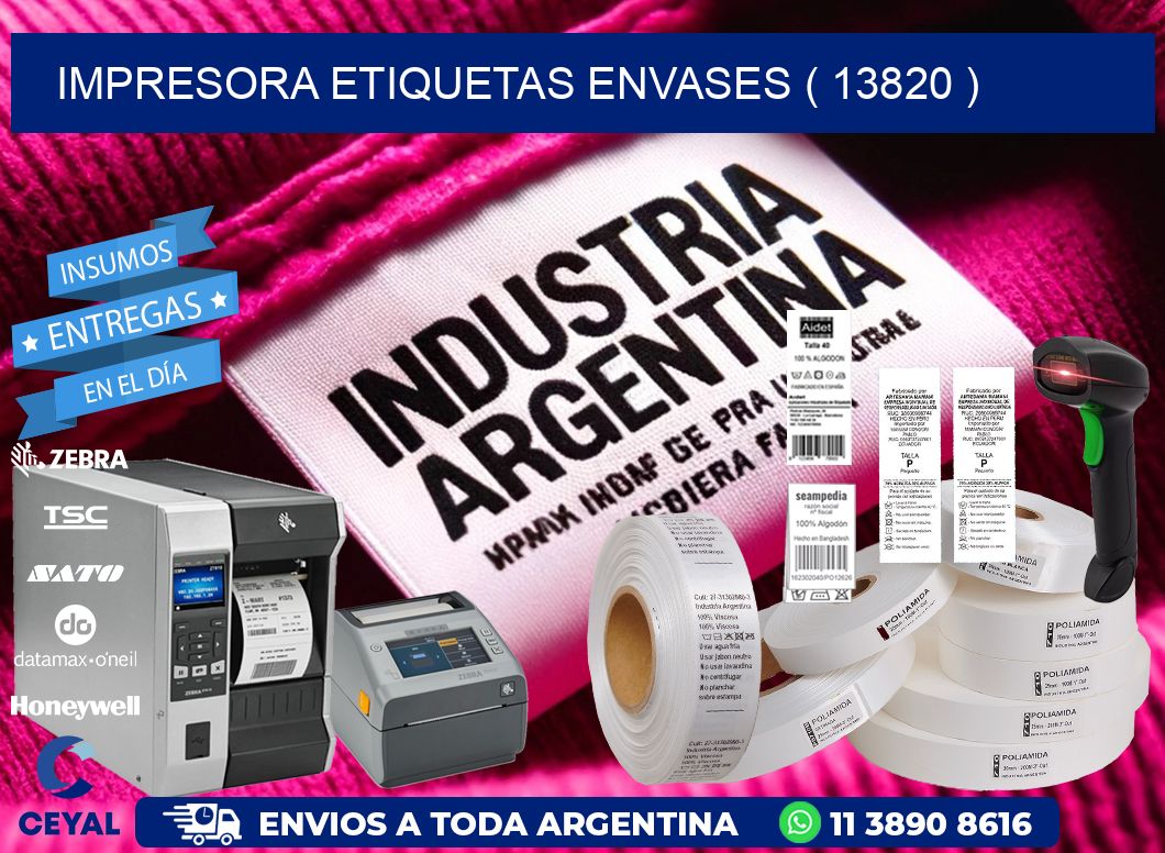 impresora etiquetas envases ( 13820 )