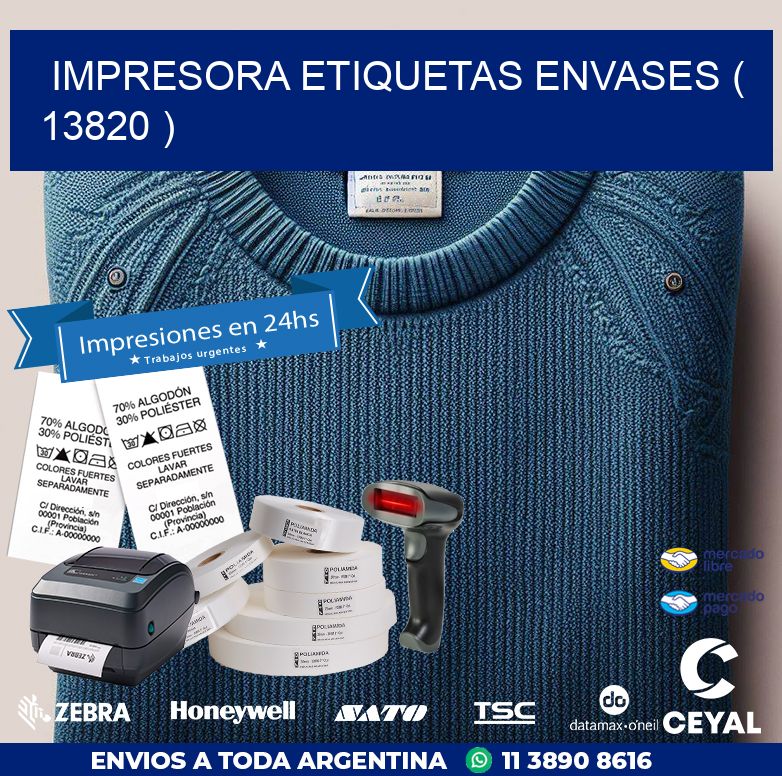 impresora etiquetas envases ( 13820 )