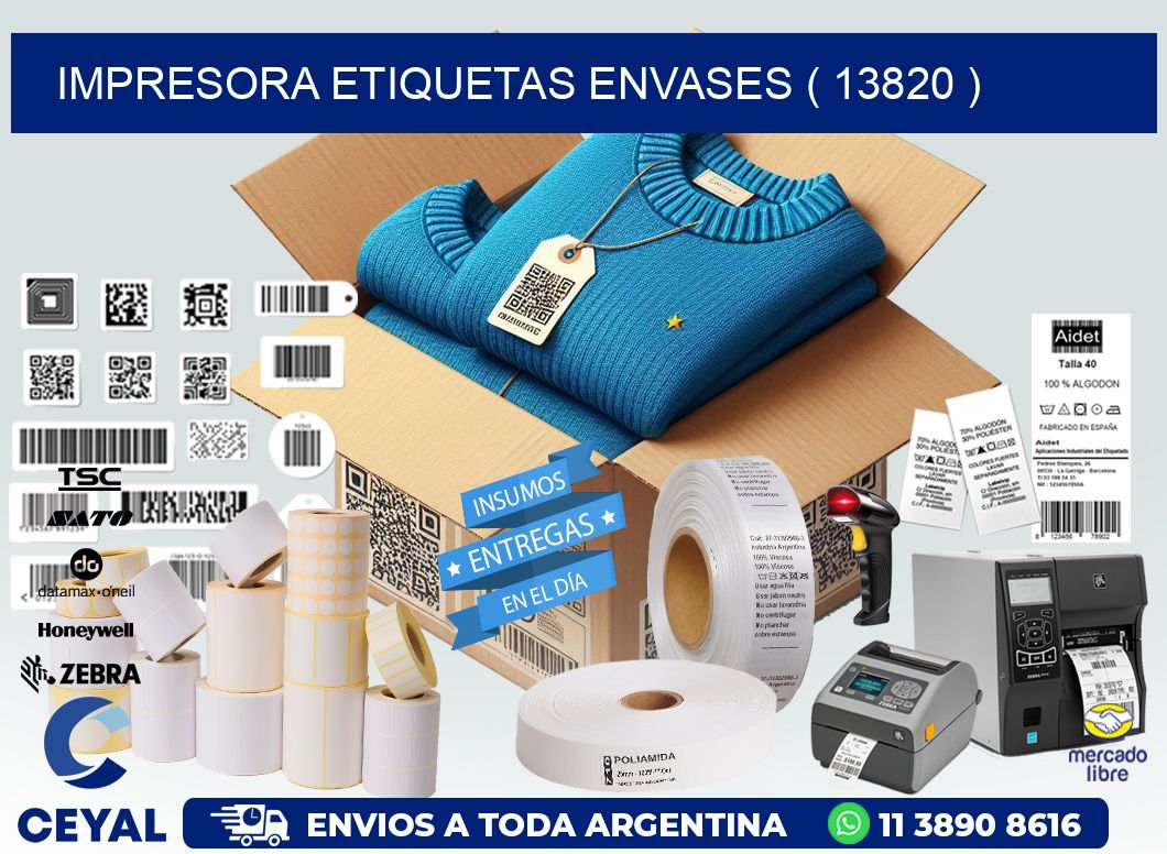 impresora etiquetas envases ( 13820 )