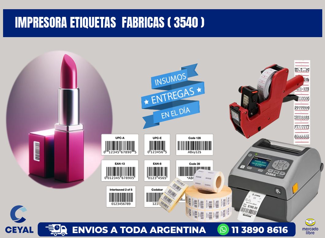 impresora etiquetas  fabricas ( 3540 )