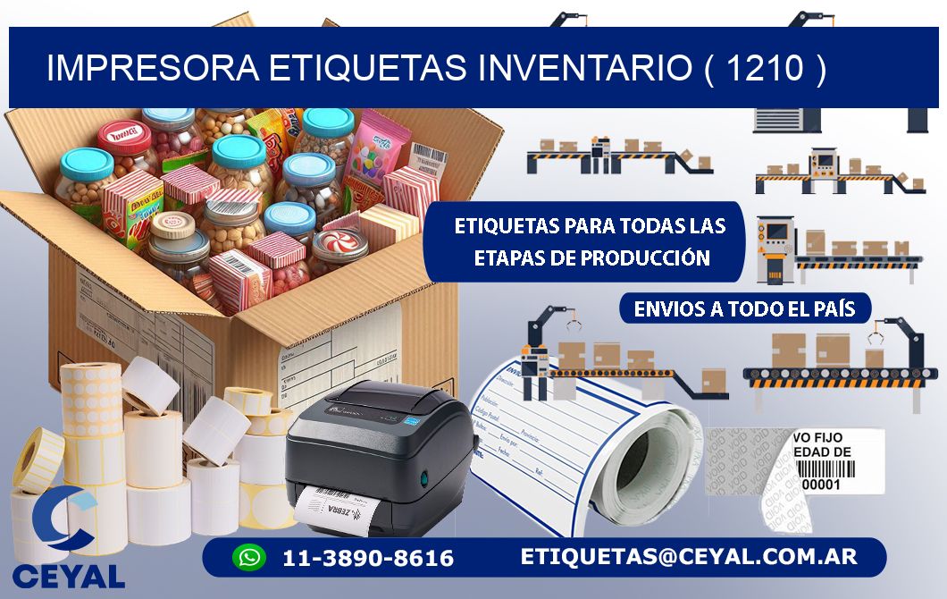 impresora etiquetas inventario ( 1210 )