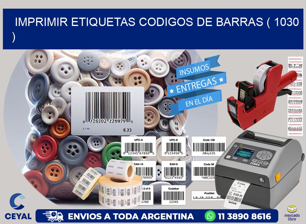 imprimir etiquetas codigos de barras ( 1030 )