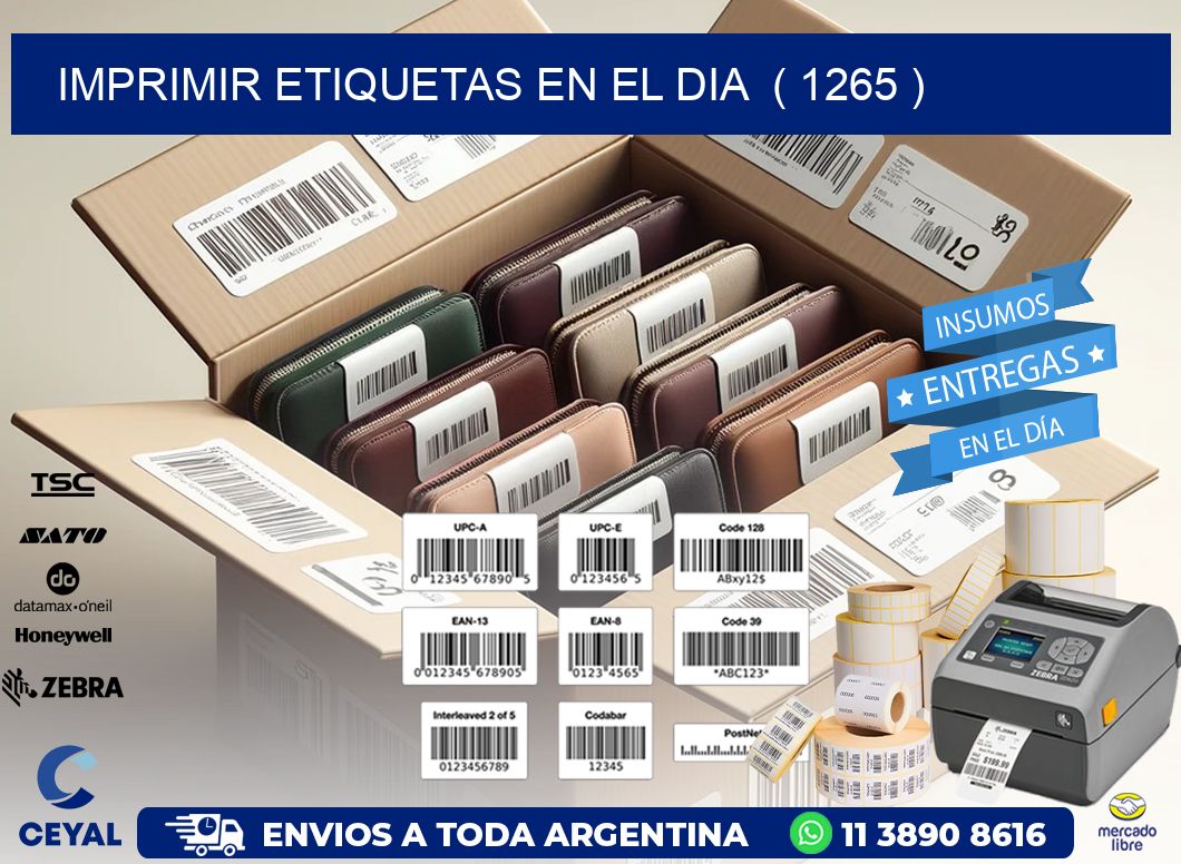imprimir etiquetas en el dia ( 1265 )