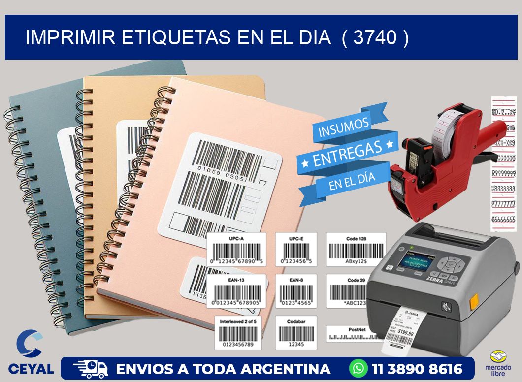 imprimir etiquetas en el dia ( 3740 )