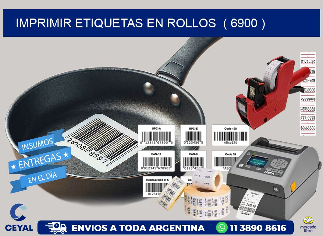 imprimir etiquetas en rollos ( 6900 )
