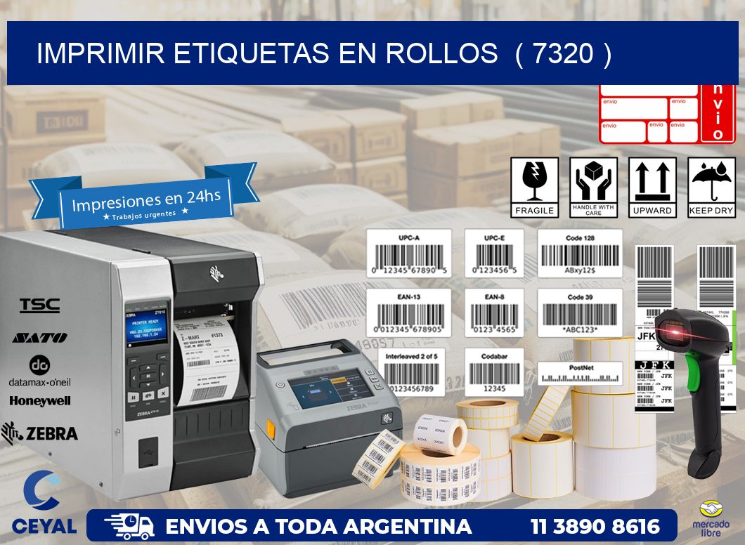 imprimir etiquetas en rollos ( 7320 )