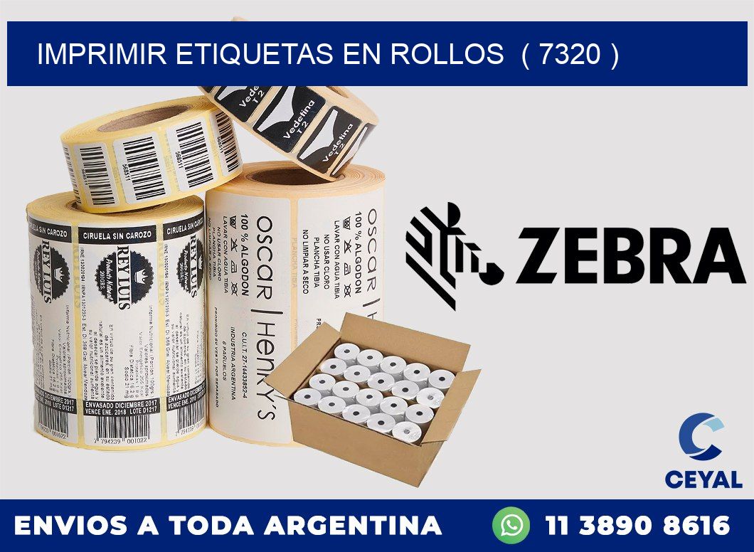 imprimir etiquetas en rollos ( 7320 )