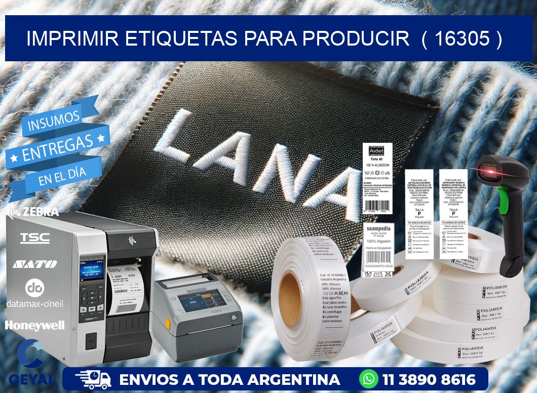 imprimir etiquetas para producir ( 16305 )