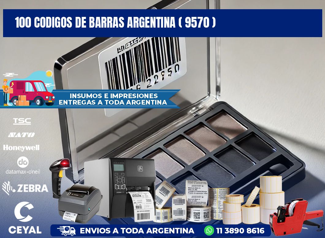 100 codigos de barras argentina ( 9570 )