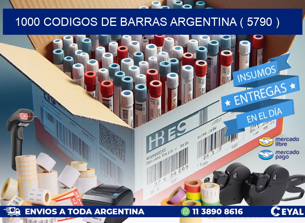 1000 codigos de barras argentina ( 5790 )