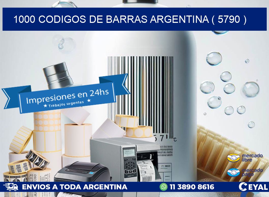 1000 codigos de barras argentina ( 5790 )
