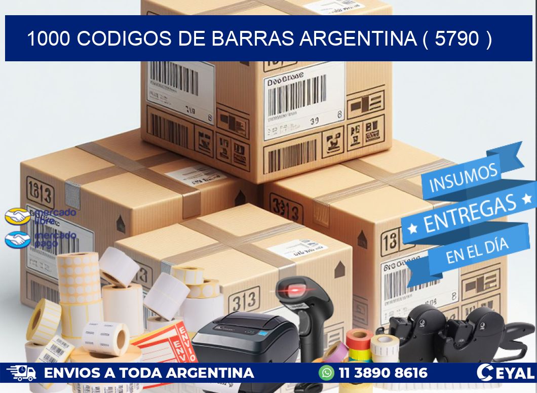 1000 codigos de barras argentina ( 5790 )