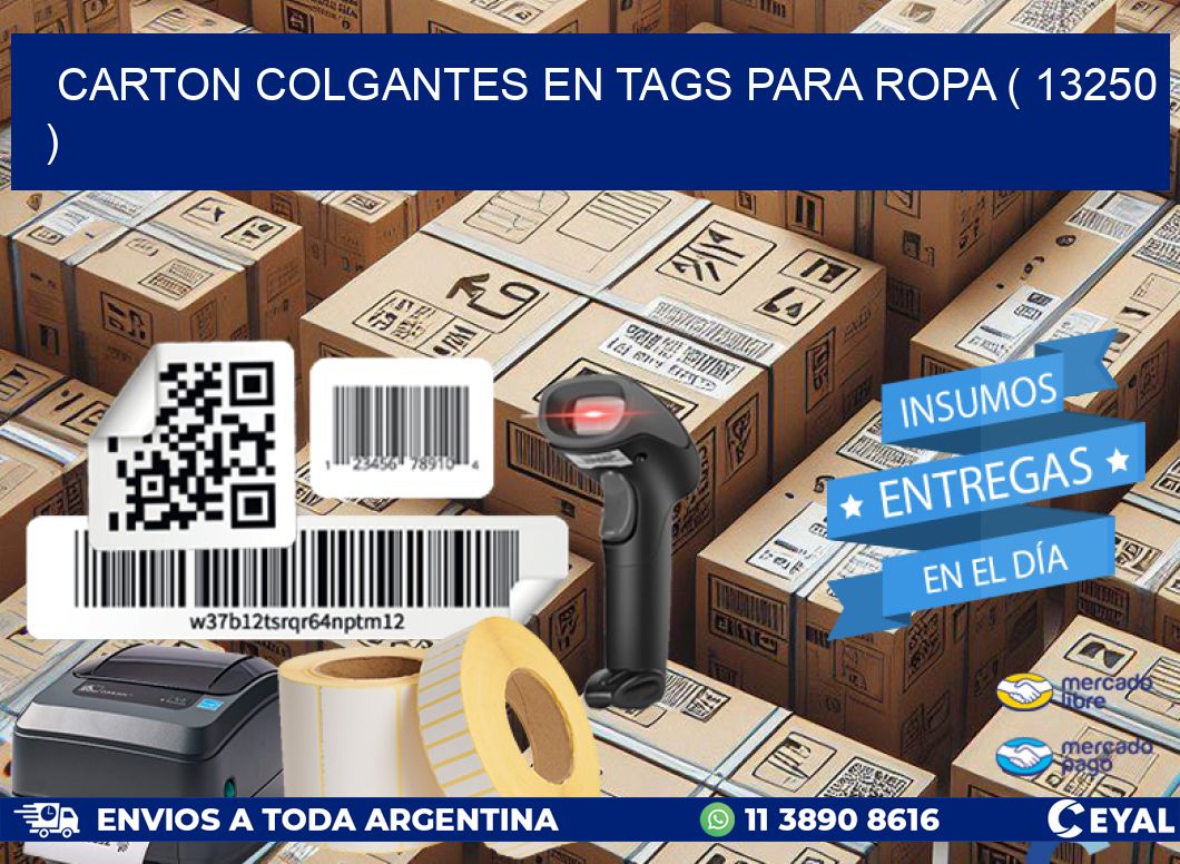 CARTON COLGANTES EN TAGS PARA ROPA ( 13250 )