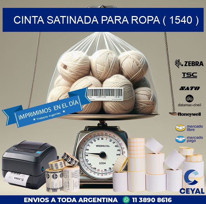 CINTA SATINADA PARA ROPA ( 1540 )