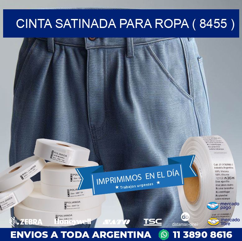 CINTA SATINADA PARA ROPA ( 8455 )