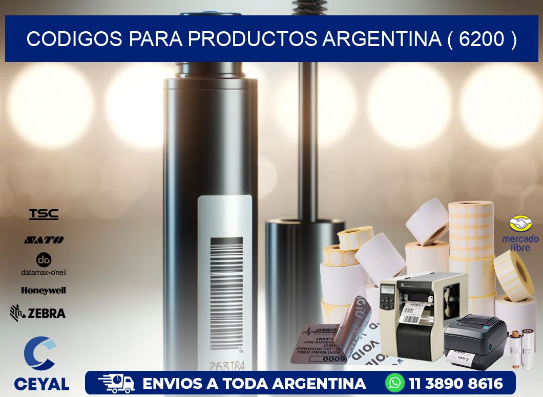 CODIGOS PARA PRODUCTOS ARGENTINA ( 6200 )
