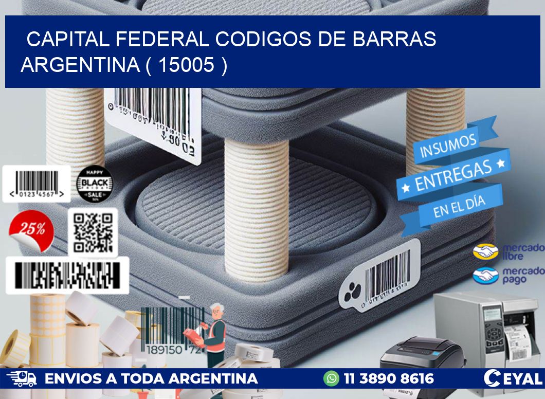Capital federal codigos de barras argentina ( 15005 )