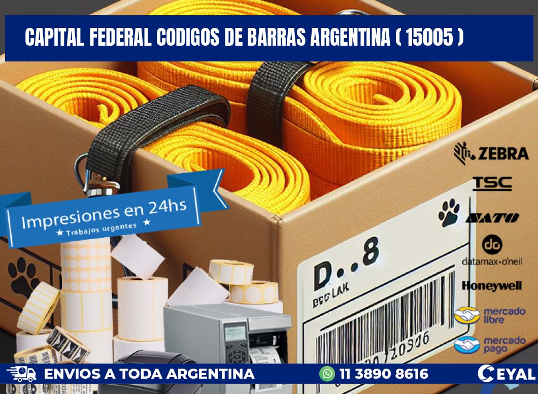 Capital federal codigos de barras argentina ( 15005 )