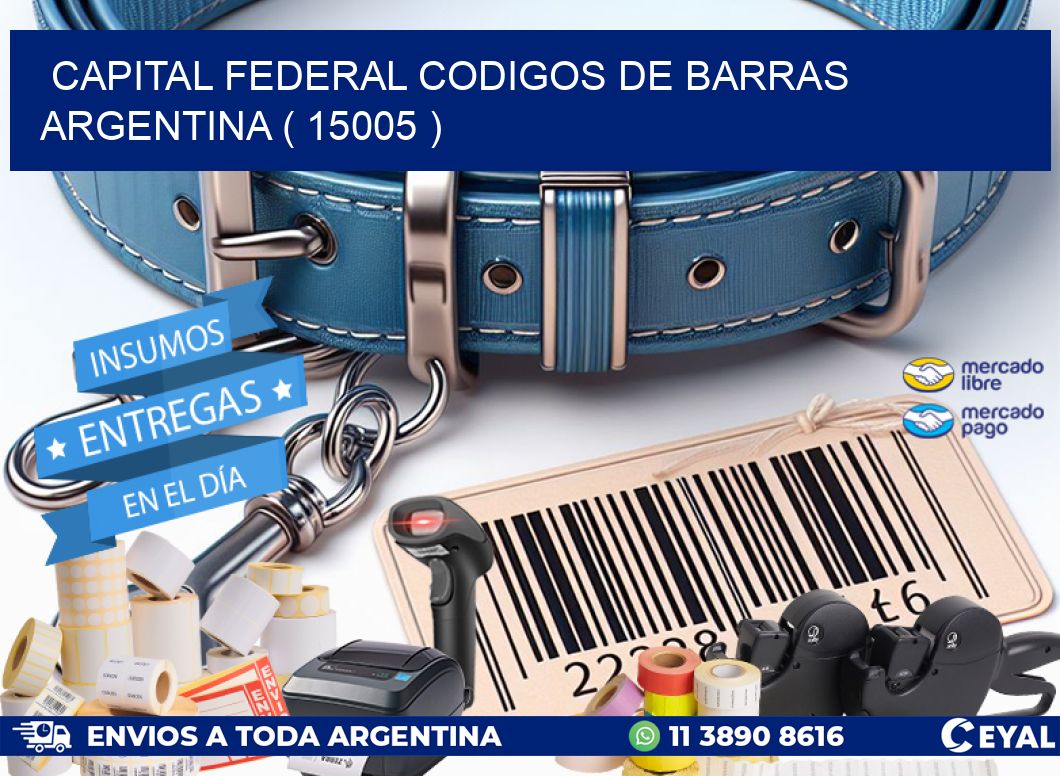 Capital federal codigos de barras argentina ( 15005 )