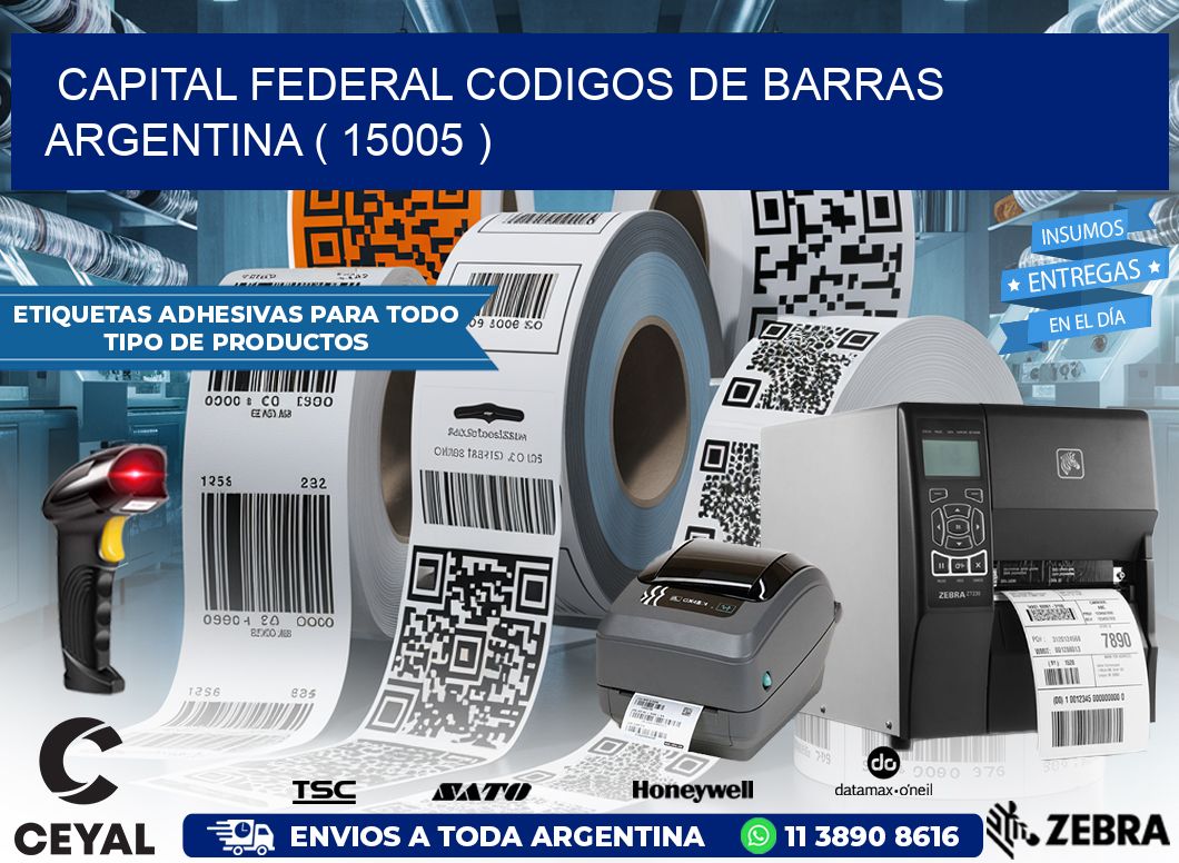 Capital federal codigos de barras argentina ( 15005 )