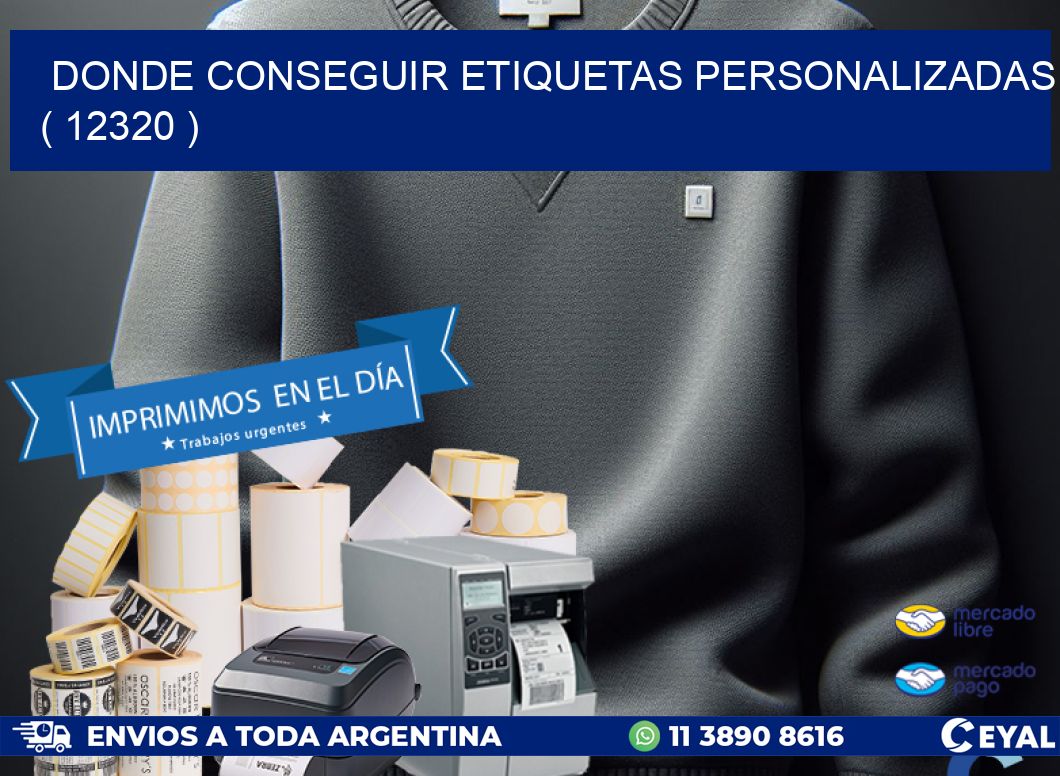 DONDE CONSEGUIR ETIQUETAS PERSONALIZADAS ( 12320 )