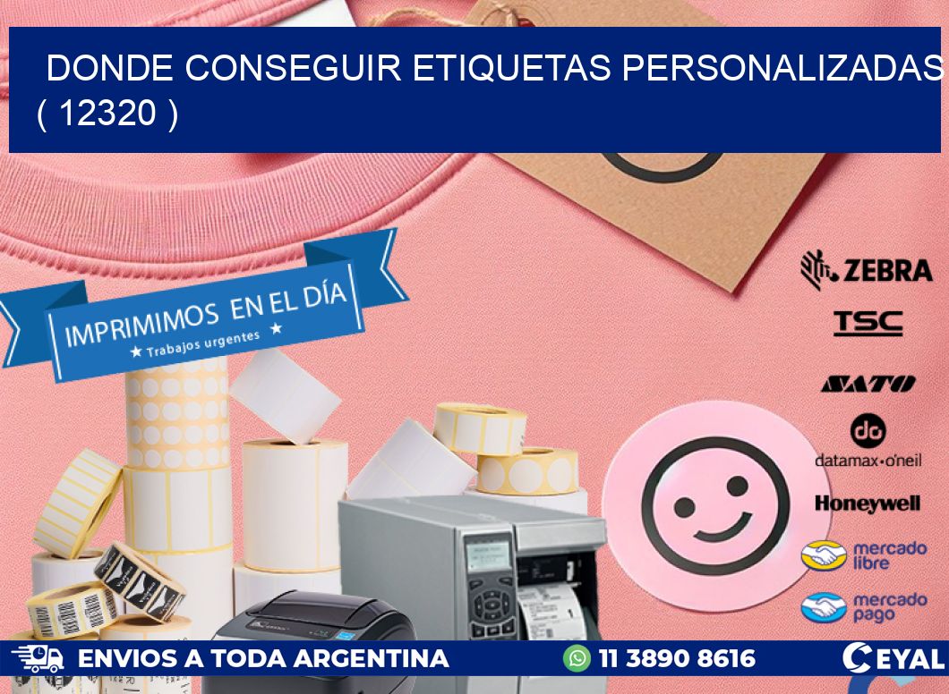 DONDE CONSEGUIR ETIQUETAS PERSONALIZADAS ( 12320 )