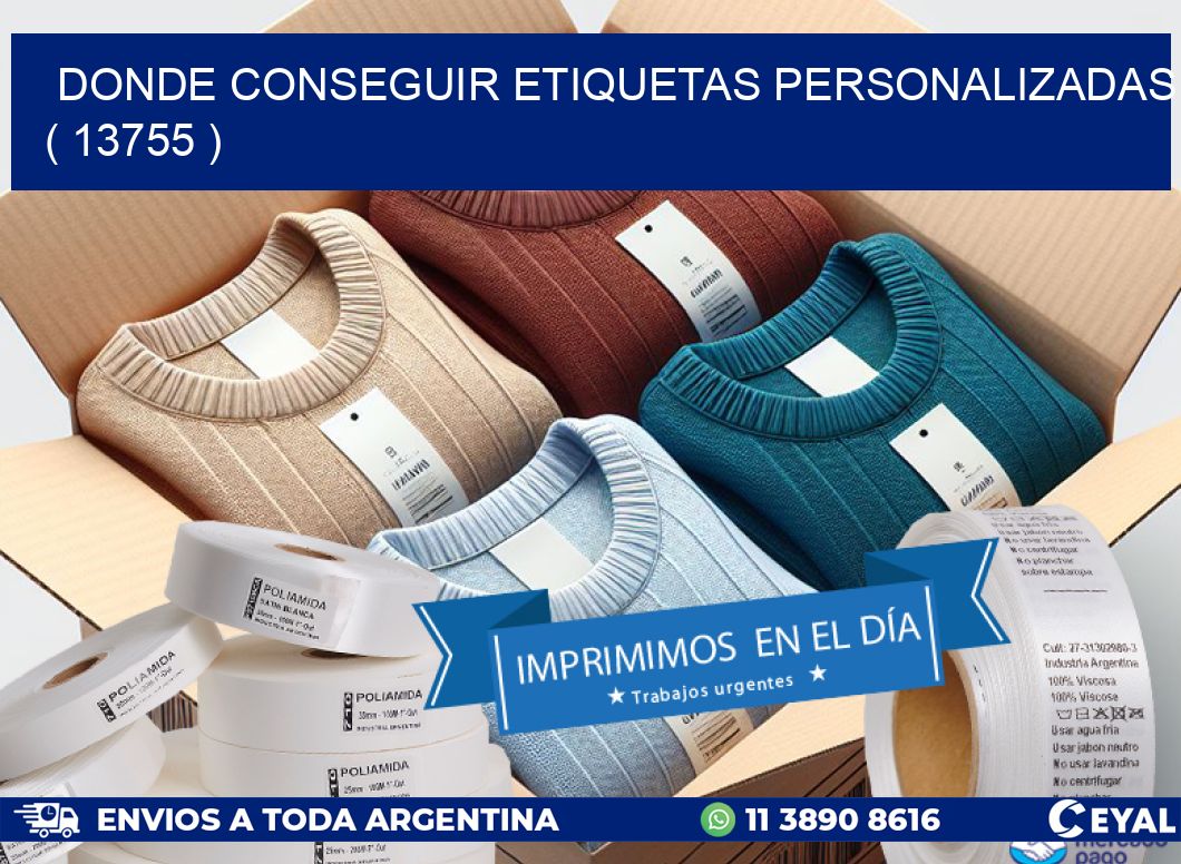 DONDE CONSEGUIR ETIQUETAS PERSONALIZADAS ( 13755 )