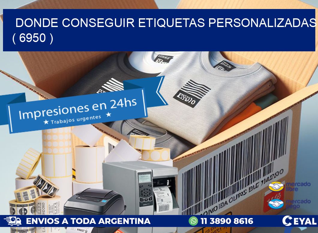 DONDE CONSEGUIR ETIQUETAS PERSONALIZADAS ( 6950 )
