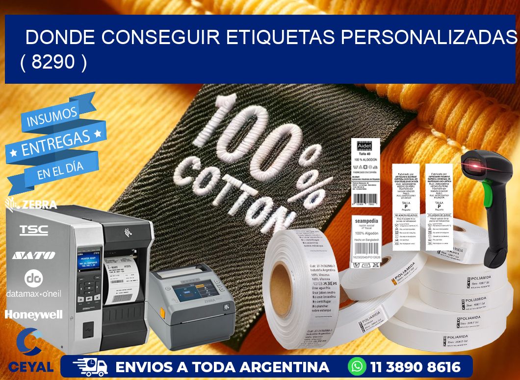 DONDE CONSEGUIR ETIQUETAS PERSONALIZADAS ( 8290 )