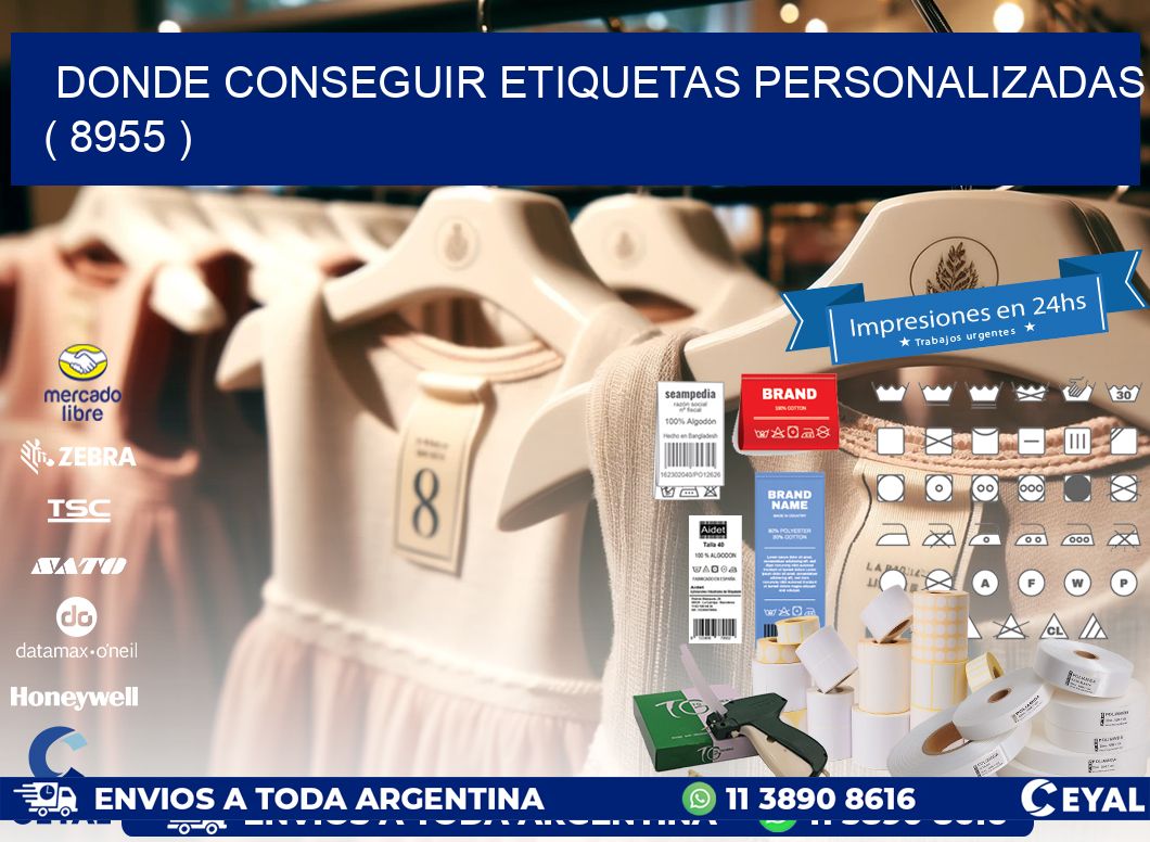 DONDE CONSEGUIR ETIQUETAS PERSONALIZADAS ( 8955 )