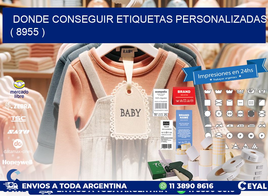 DONDE CONSEGUIR ETIQUETAS PERSONALIZADAS ( 8955 )