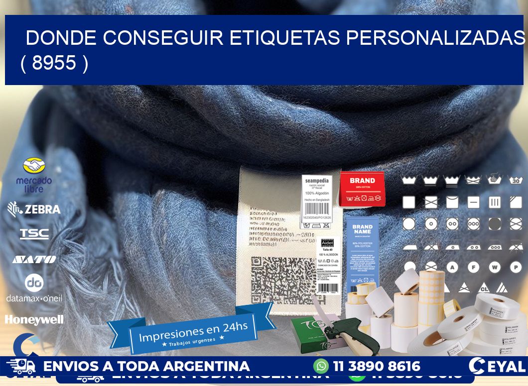DONDE CONSEGUIR ETIQUETAS PERSONALIZADAS ( 8955 )