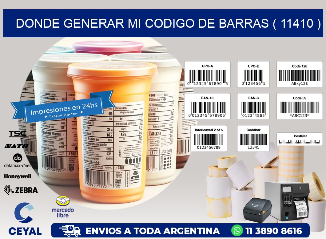 DONDE GENERAR MI CODIGO DE BARRAS ( 11410 )