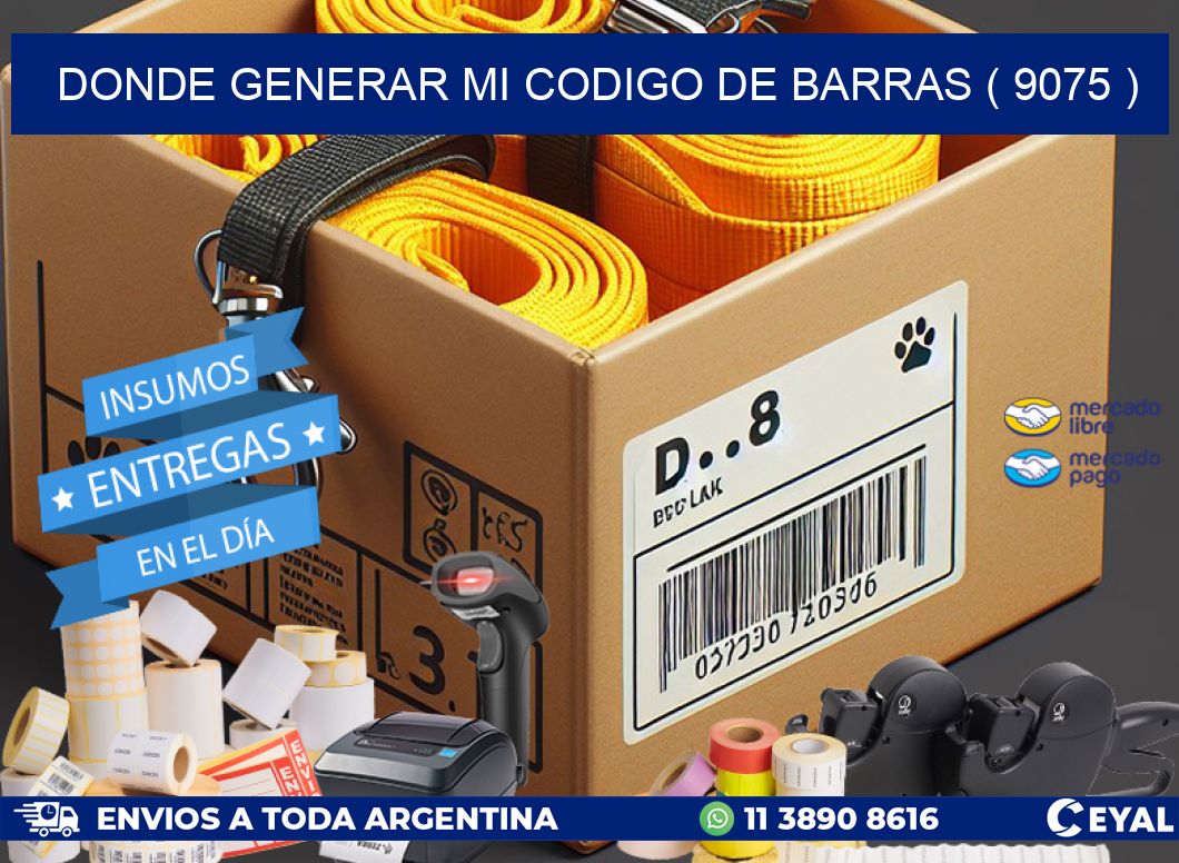 DONDE GENERAR MI CODIGO DE BARRAS ( 9075 )
