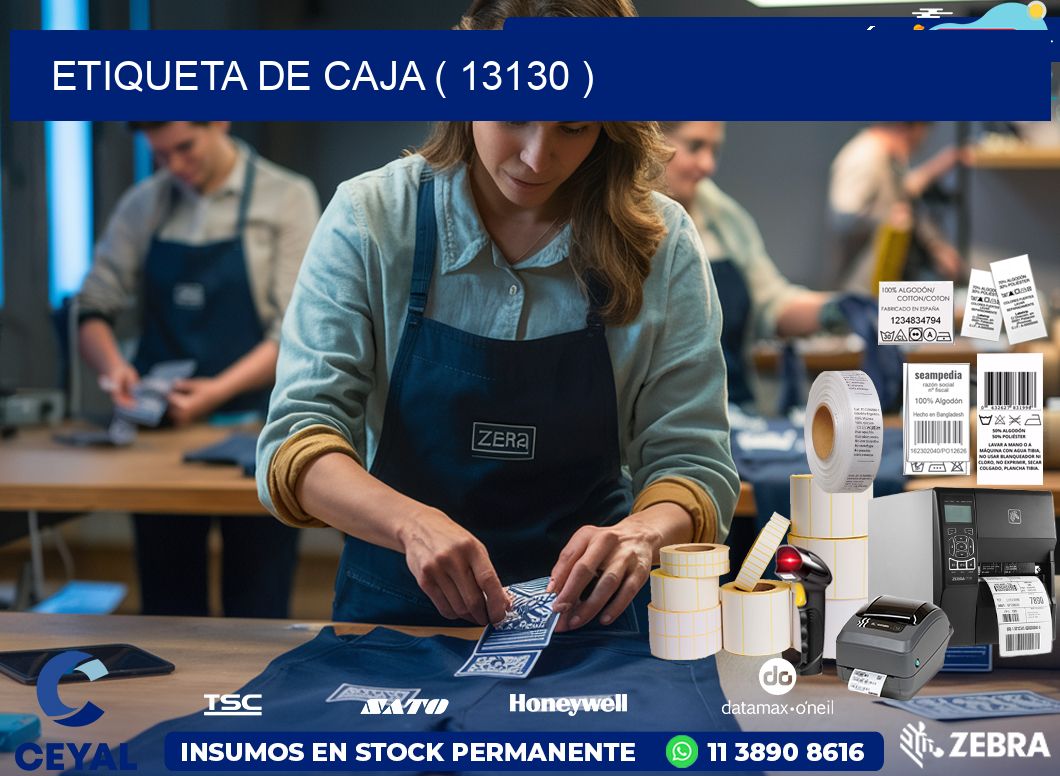 ETIQUETA DE CAJA ( 13130 )