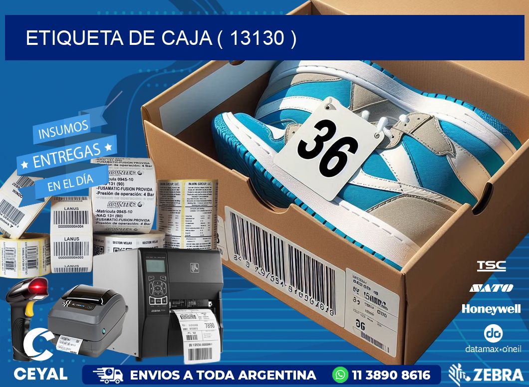 ETIQUETA DE CAJA ( 13130 )